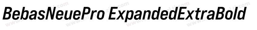 BebasNeuePro ExpandedExtraBold字体转换